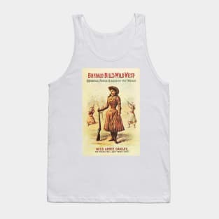 Buffalo Bill's Wild West Show Annie Oakley Vintage Theater Advertising Wall Art Tank Top